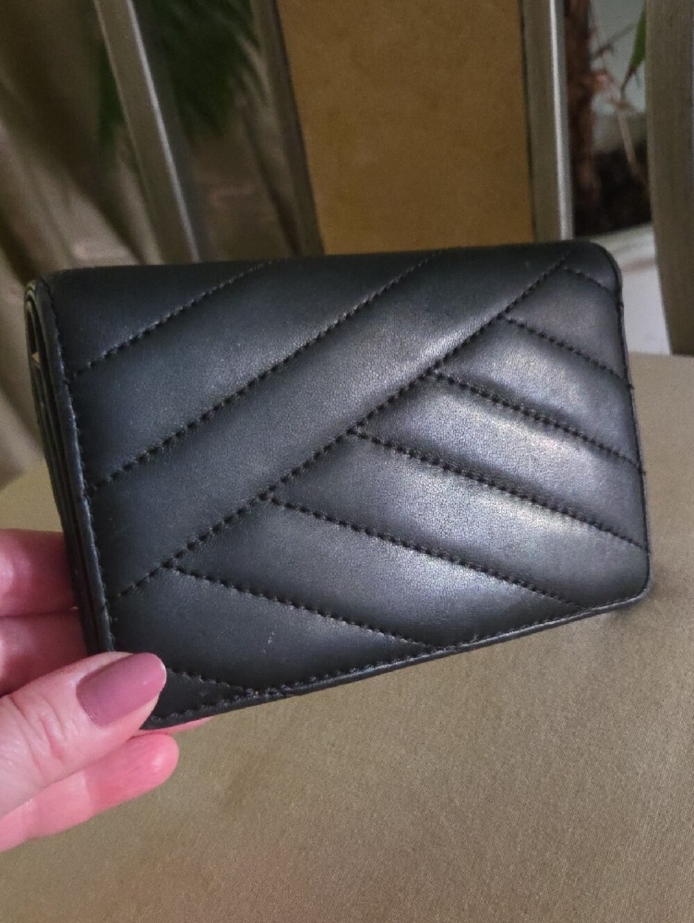 Tory Burch Kira Chevron Quilted Card Holder ❤️ - Picture 2 of 9
